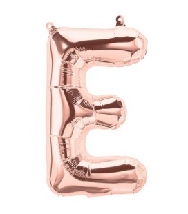 Rose Gold E Mylar Balloon