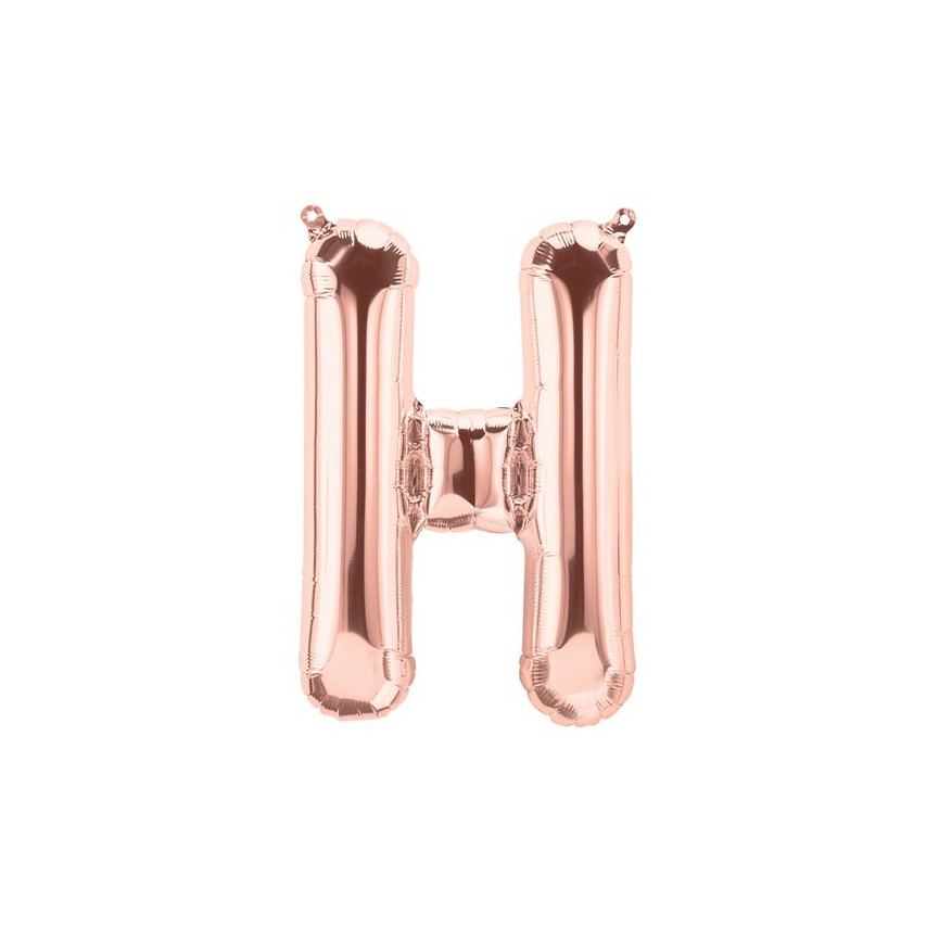 Rose Gold Folienluftballon "H"