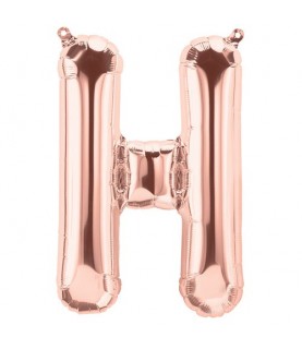 Rose Gold Folienluftballon "H"