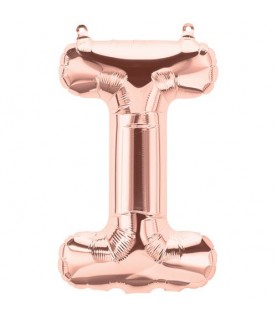 Rose Gold Folienluftballon "I"