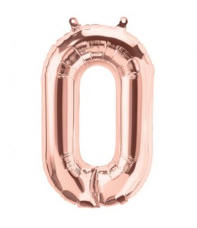 Rose Gold Folienluftballon "O"