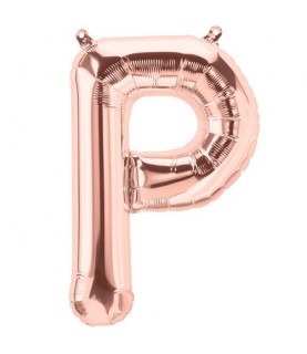 Rose Gold Folienluftballon "P"