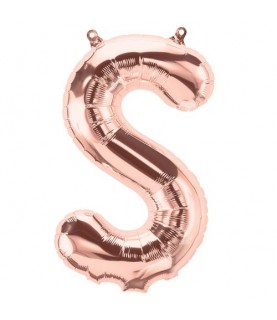 Rose Gold S Mylar Balloon