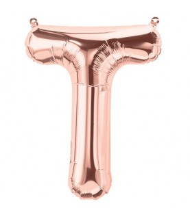 Rose Gold Folienluftballon "T"