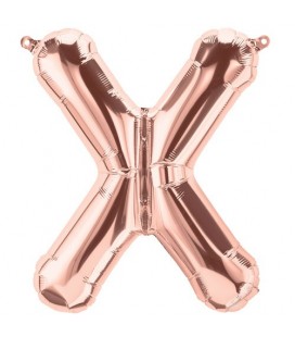 Rose Gold Folienluftballon "X"
