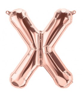 Rose Gold Folienluftballon "X"
