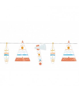 Teepee & Feathers Garland