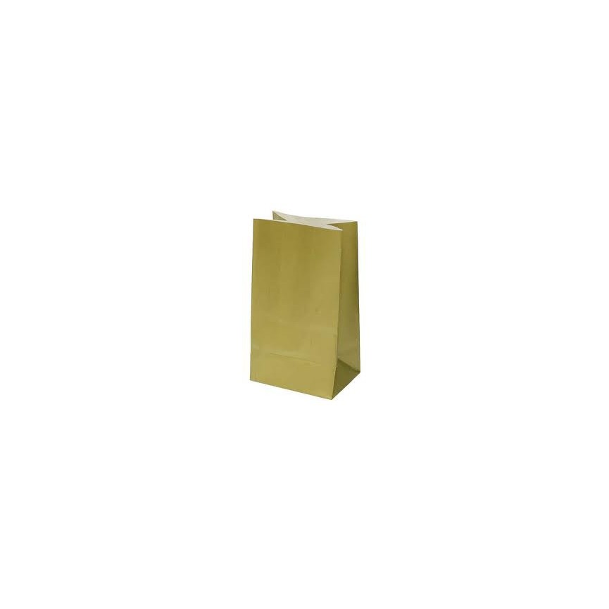10 Gold Paper Party Bags 10 Gold Paper Party Bags