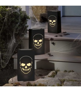 Leuchtende Totenkopf Tüten Boneyard Papier