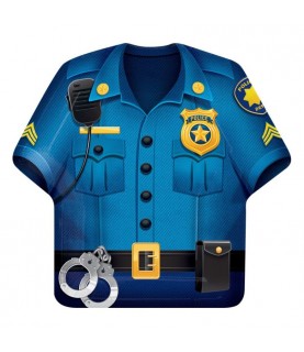 Police Party Hemd Teller