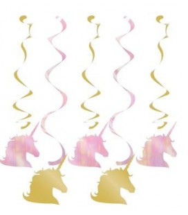 Unicorn Sparkle Dangler Decorations