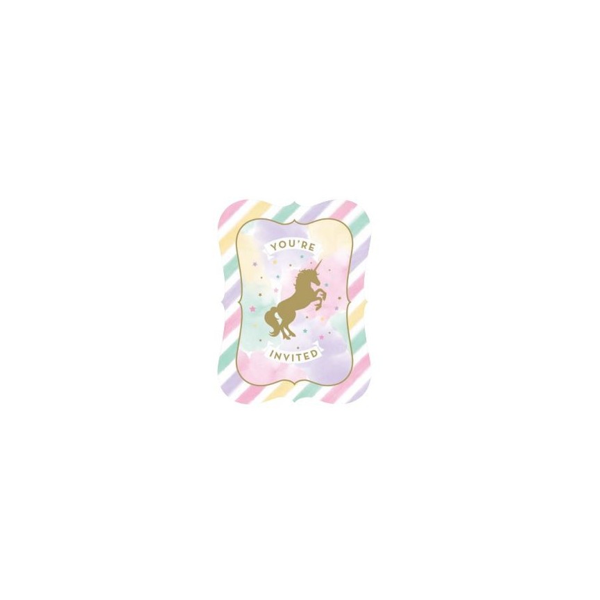 Unicorn Sparkle Einladungen