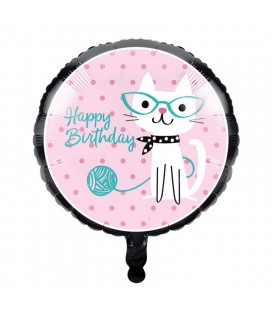 Cat Party Foil Balloon