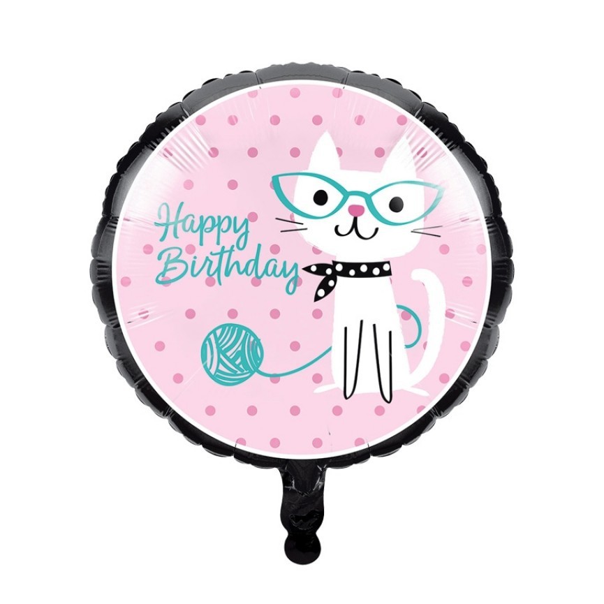 Ballon Mylar Cat Party