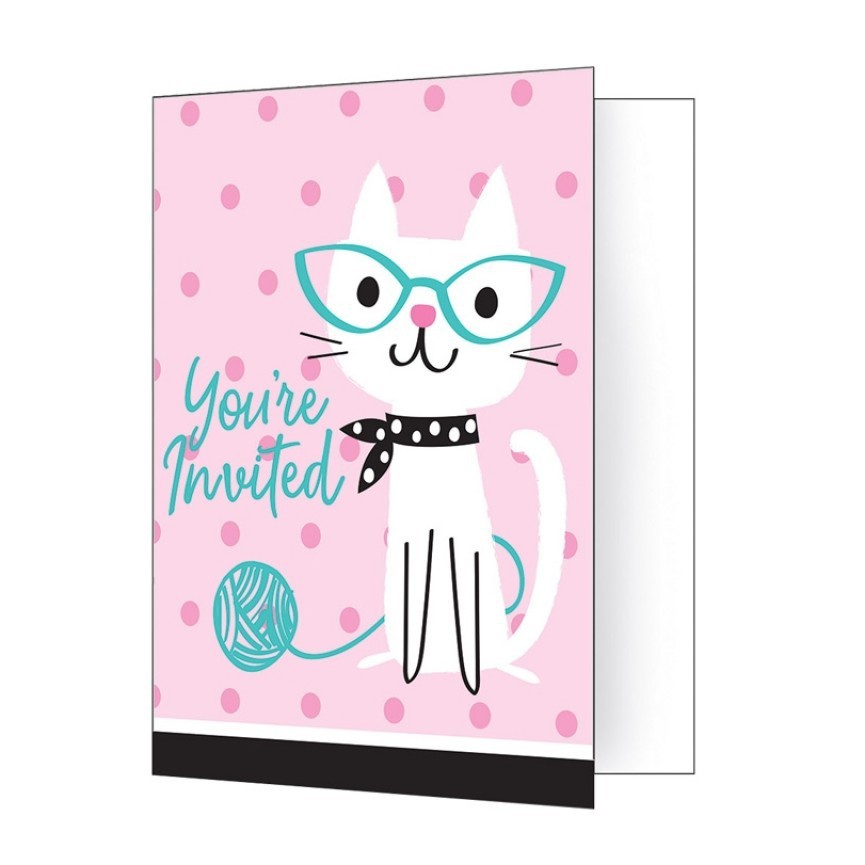 Cat Party Invitations