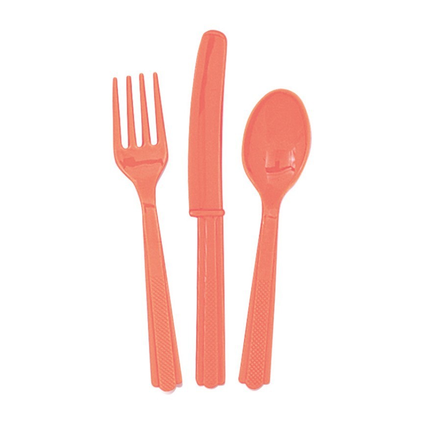 18 CORAL CUTLERY