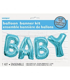 Blue Baby Mylar Balloon