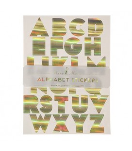 Gold Foil Alphabet Stickers