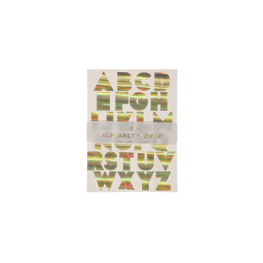 Gold Foil Alphabet Stickers