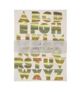 Gold Foil Alphabet Stickers