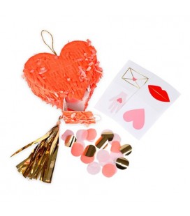 3 Mini Heart Pinatas