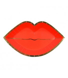 Mouth shaped plates