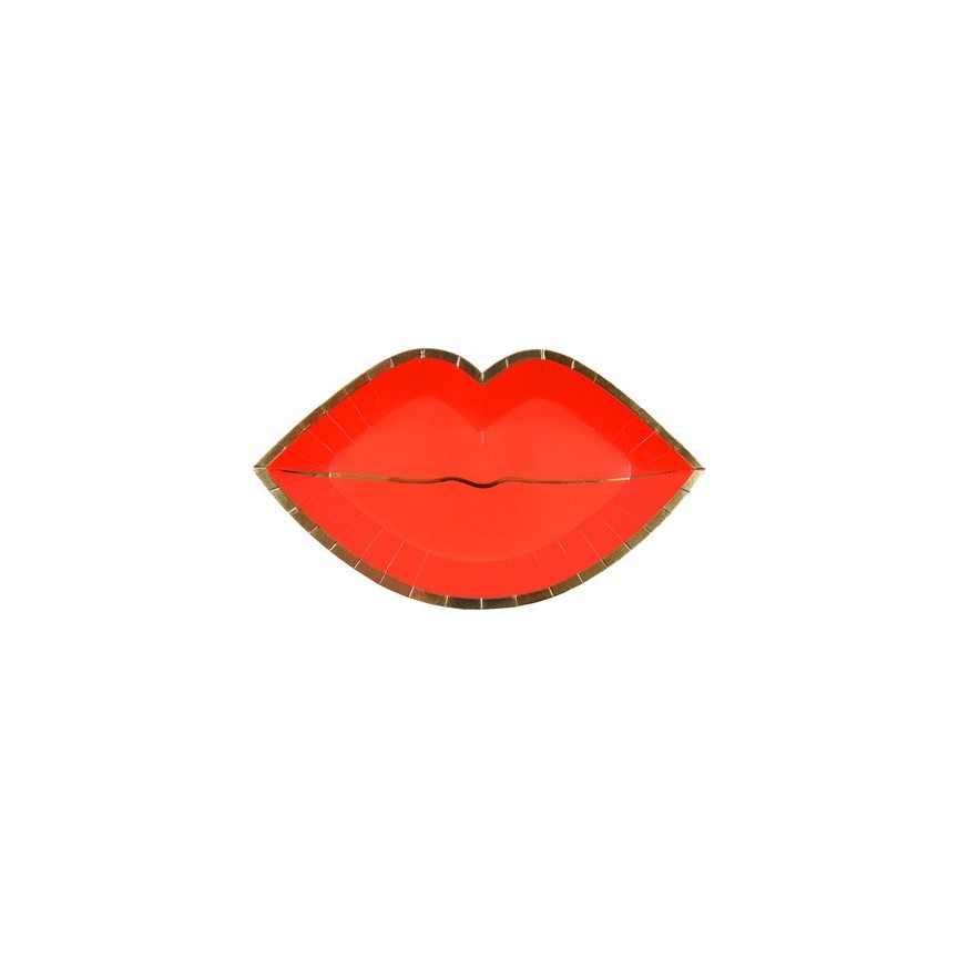 Assiettes en forme de Bouche