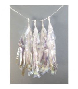 4 Iridescent Tassels