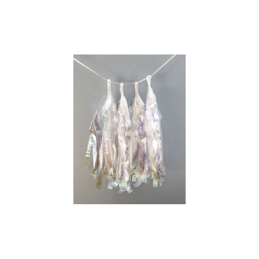 4 Iridescent Tassels