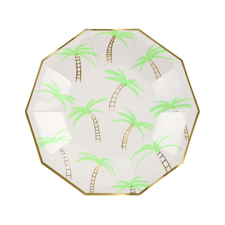 Small Palm Trees Plates