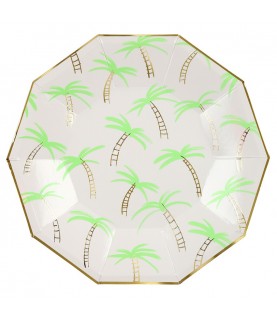 Large Palm Trees Plates