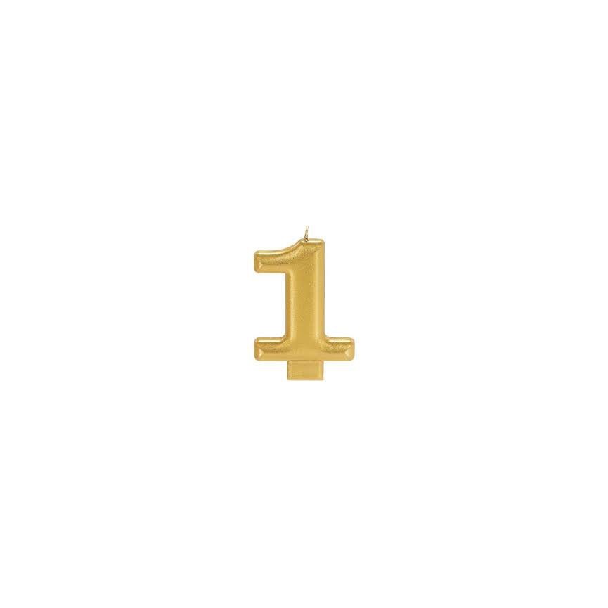 Gold Kerze Nummer 1 Gold Kerze Nummer 1