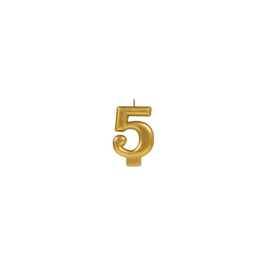 Gold Kerze Nummer 4 Gold Kerze Nummer 4