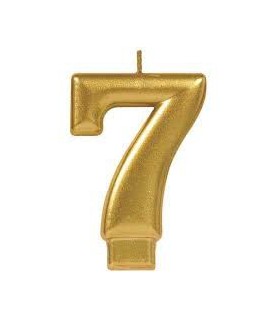 Gold Kerze Nummer 4