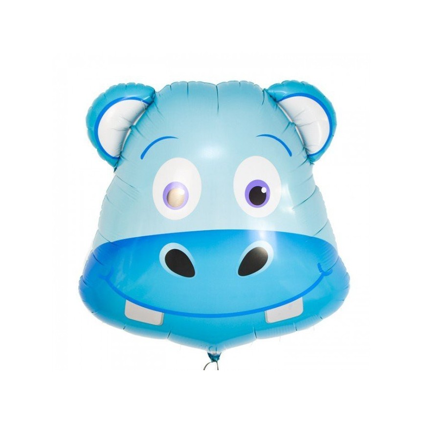 Ballon Mylar Tête d'Hippo