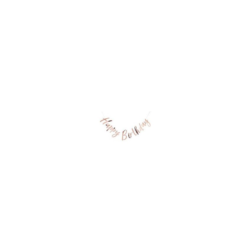 Rose Gold Happy Birthday Girlande Rose Gold Happy Birthday Girlande
