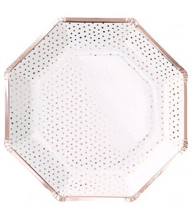Assiettes Rose Gold