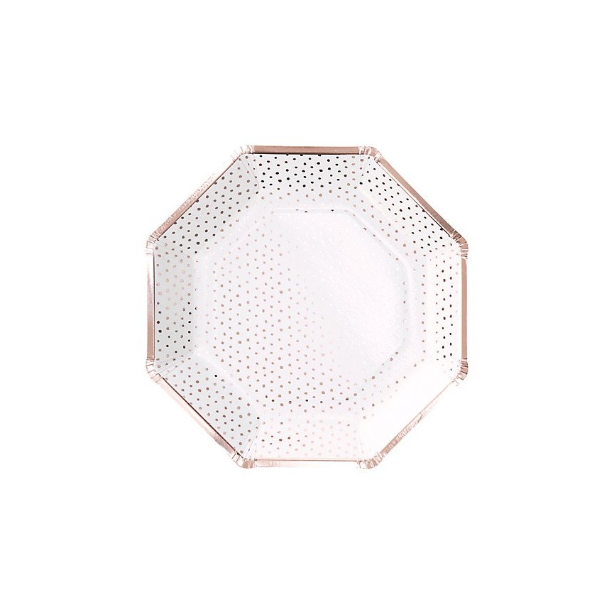Assiettes Rose Gold