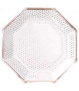 Assiettes Rose Gold