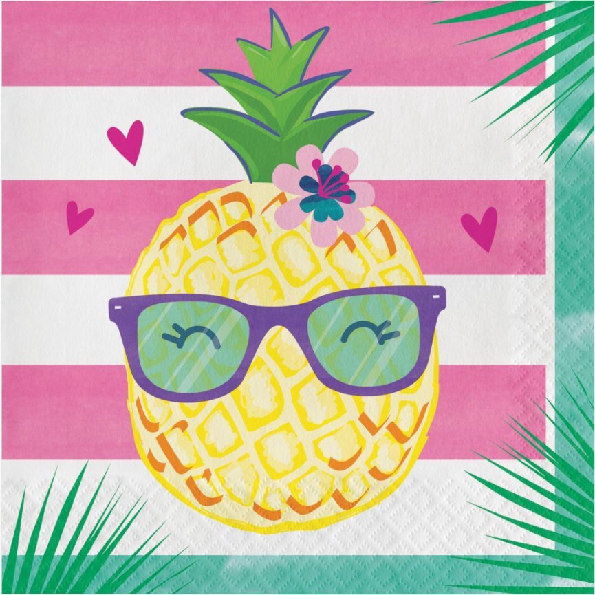 Grandes Serviettes Pineapple Friends