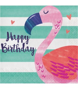 Pineapple Friends Happy Birthday Napkins