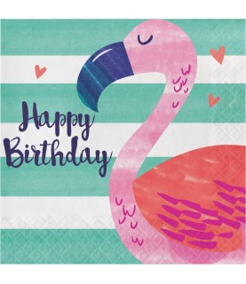 Pineapple Friends Happy Birthday Napkins