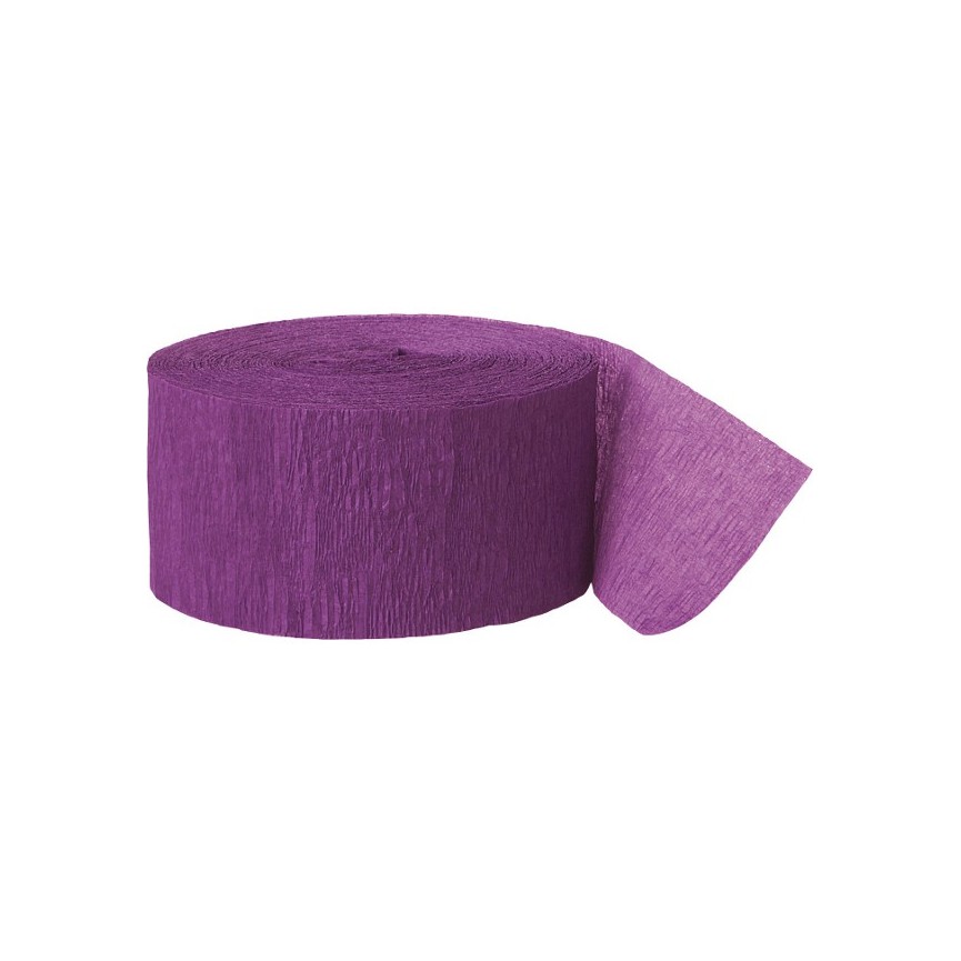 Purple Crepe Streamer