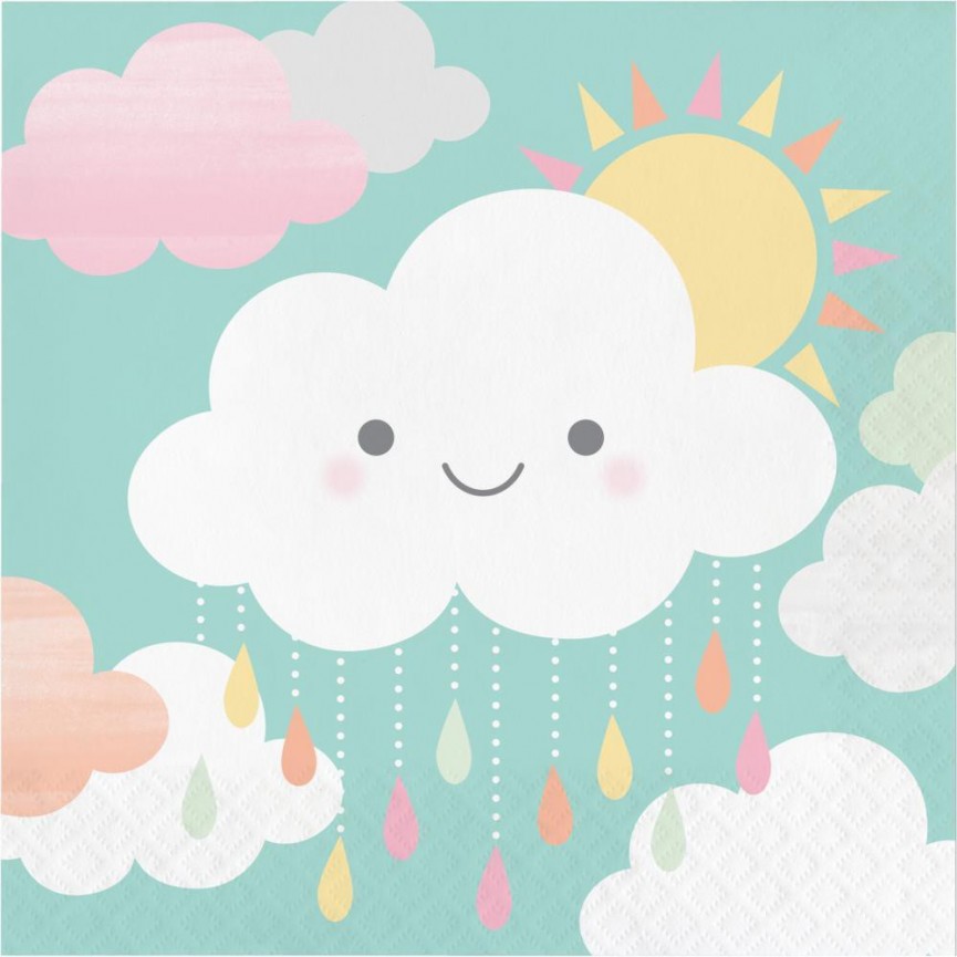 Happy Clouds Luncheon Napkins