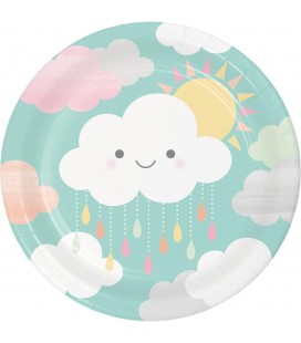 Happy Clouds Dinner Plates
