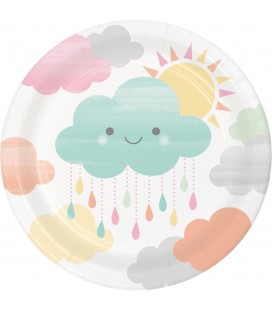 Happy Clouds Luncheon Plates