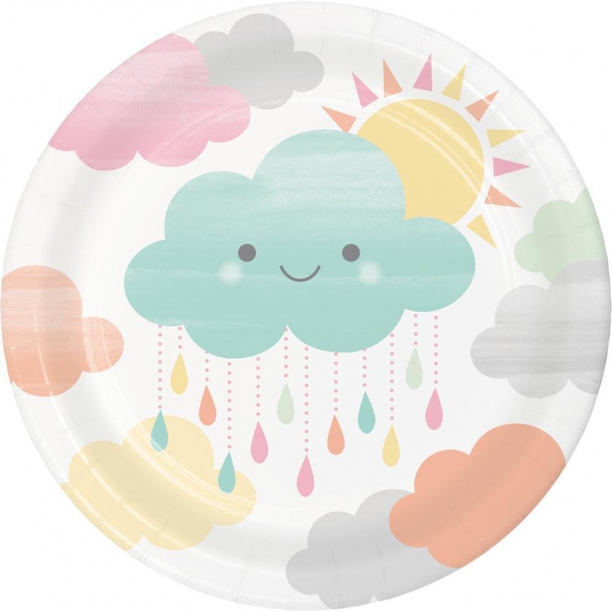 Happy Clouds Luncheon Plates
