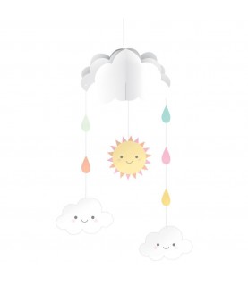 Happy Clouds Hanging Mobile