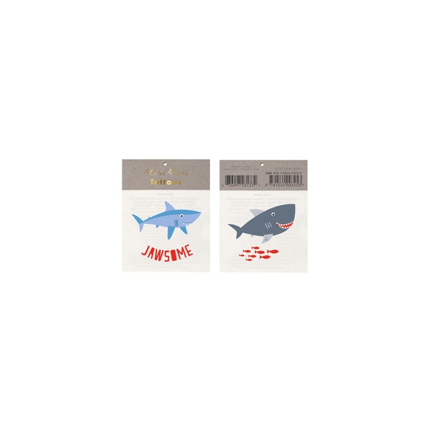 Jawsome Temporary Tattoos
