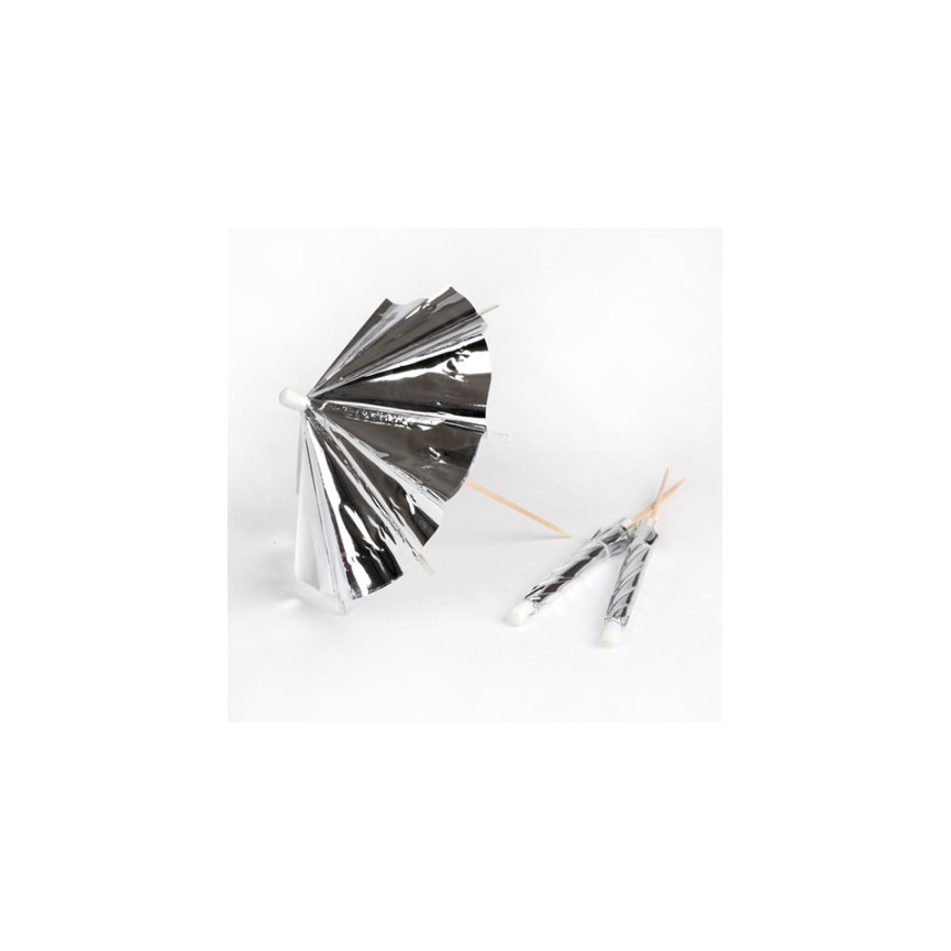 24 Holographic Cocktail Umbrellas